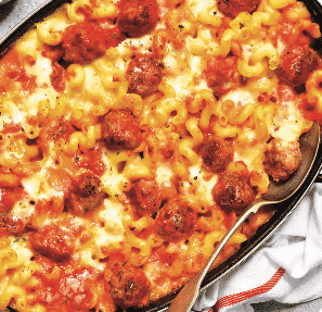 Meatball Mac & Cheese 1 meatball mac and cheese